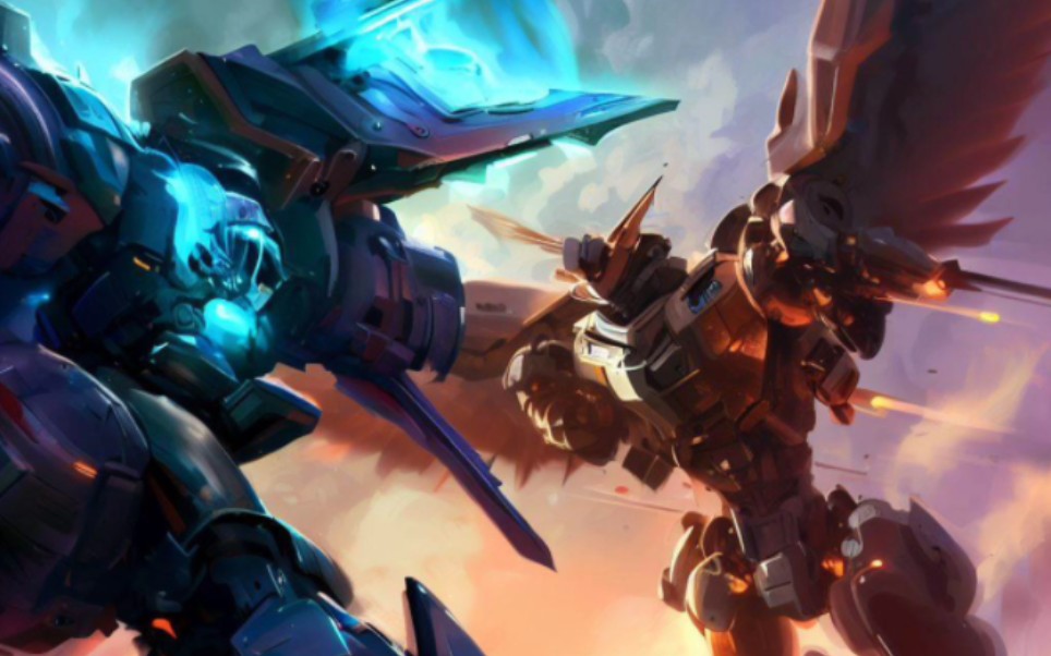 当我告诉chatgtp我想要环太平洋里的机甲跟高达大战，它立马摇来了Dell-e2给我画了几张让我挑，关键词巨大加农炮，高达，环太平洋，危险流浪者，翅膀？