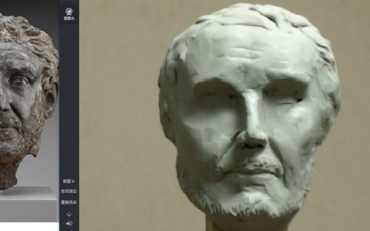 【雕塑老人】教你从零开始 真正学好雕塑艺术规律与空间形体构成的方式-美院大树老师泥塑示范教学