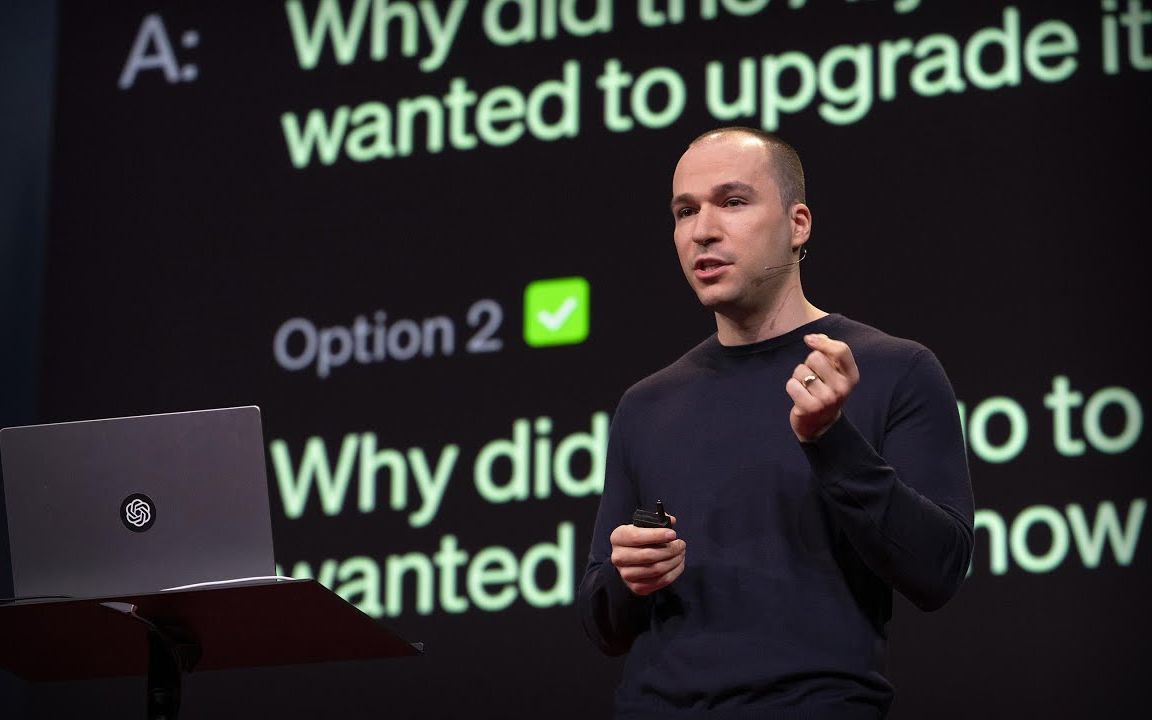 TED2023最新鲜 ChatGPT联合创始人谈AI的惊人潜力和风险讨论