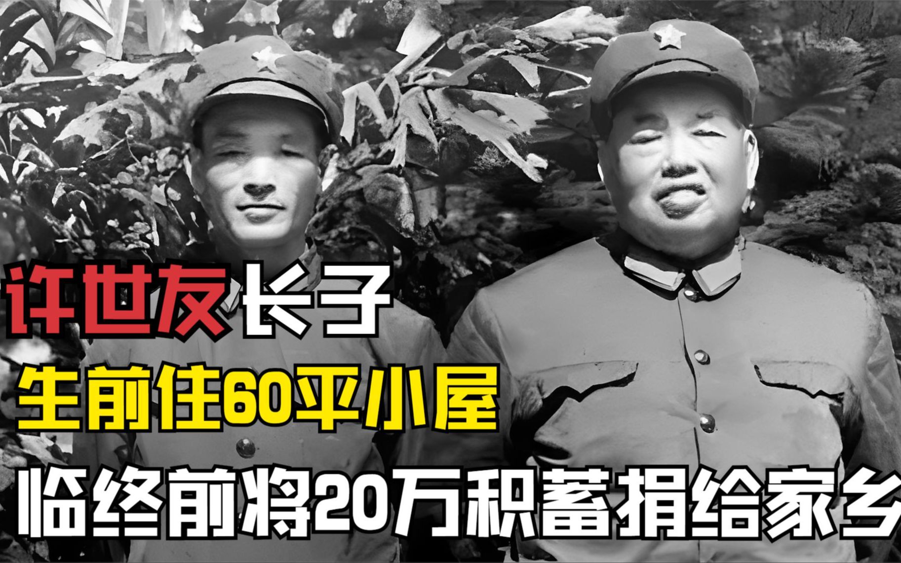 开国上将许世友长子：生前住60平小屋，临终前把20万积蓄捐给家乡