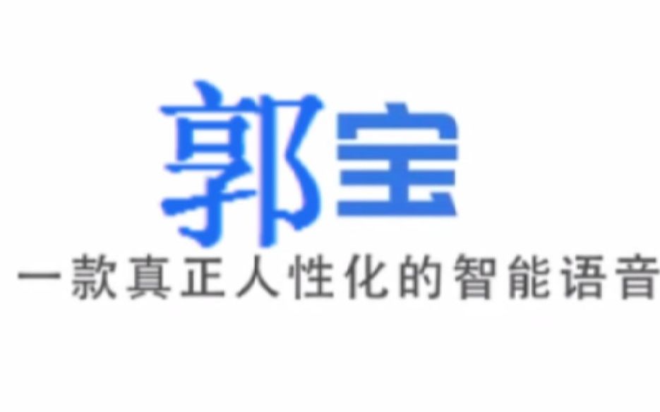 【郭宝】国内首个内置郭郭语音包的人工智能