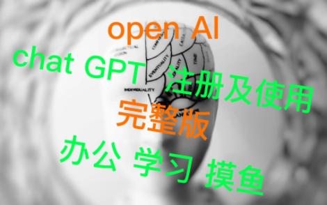 chat GPT还能这样玩，它的完整注册及使用流程，办公学习，摸鱼的神奇呀，有了它我还上班干什么，openAI