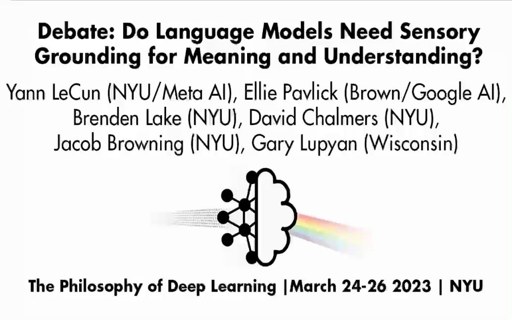 深度学习的哲学 | 辩论: 语言模型需要感觉去理解意义吗？【附英文字幕】