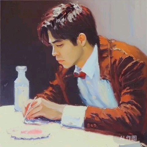 文心一言画的周杰伦，是我们的周董啊~