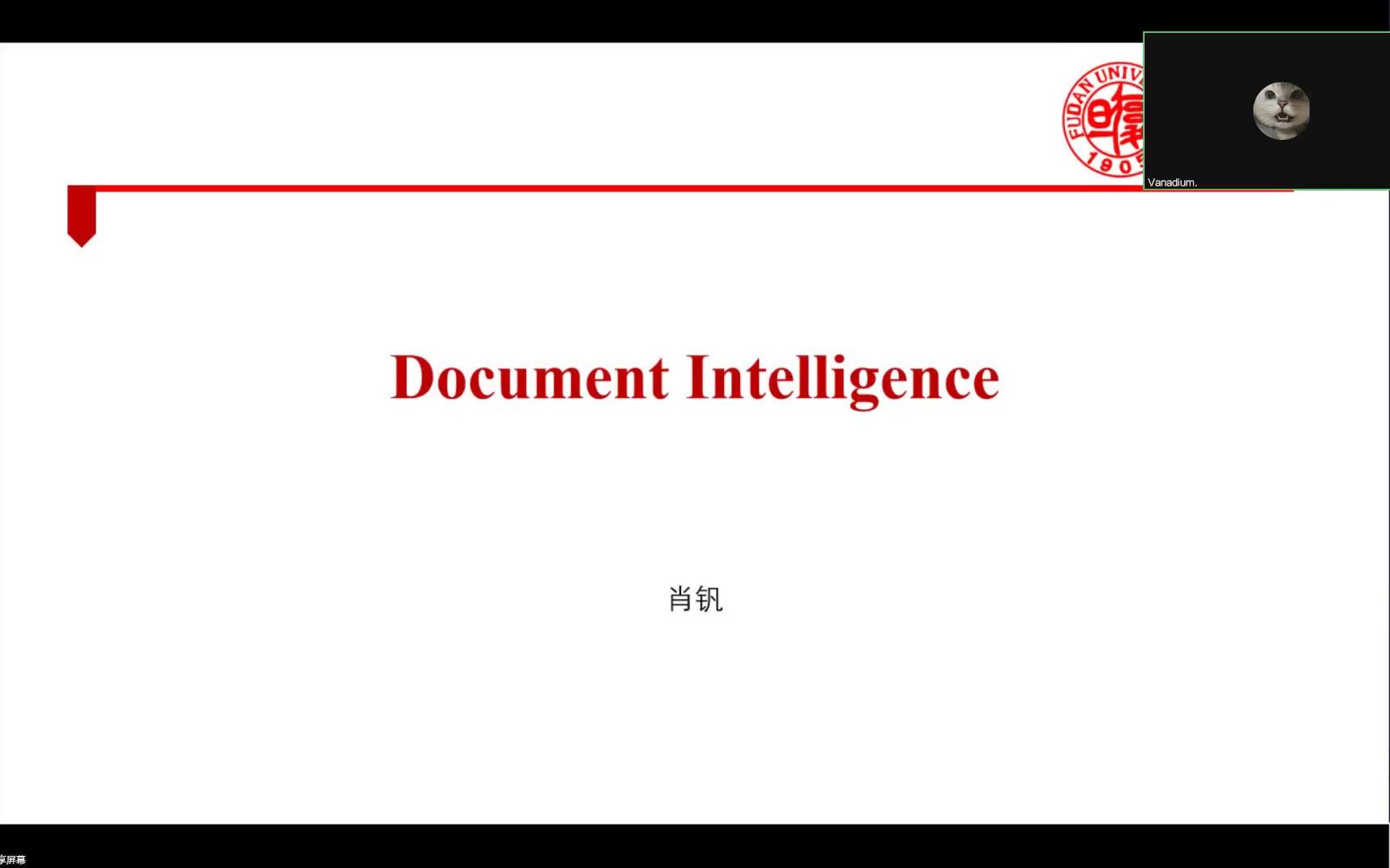 复旦大学讨论班-知识图谱与自然语言处理-文档智能：多模态文档预训练语言模型