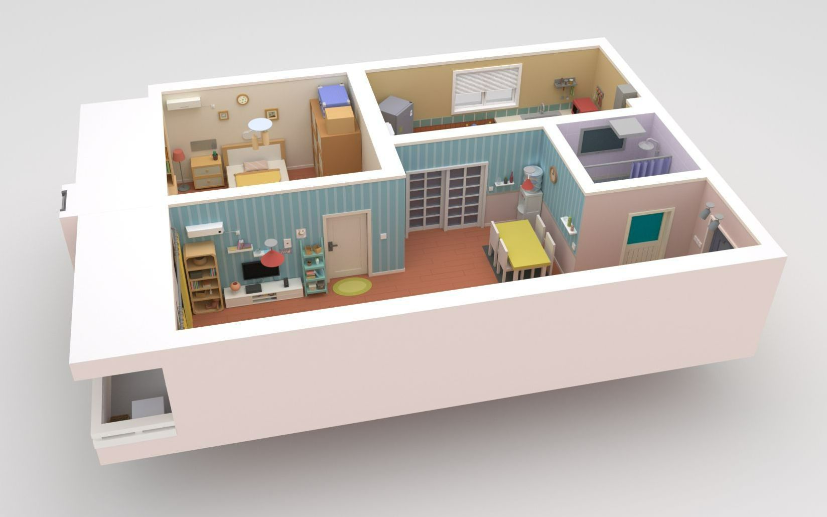 汉化日记，但是3D：建模还原婷哥公寓