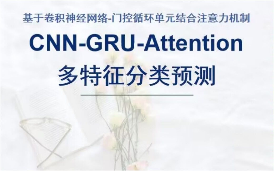基于卷积神经网络-门控循环单元结合注意力机制(CNN-GRU-Attention)分类预测，matlab代码，2020版本及以上。