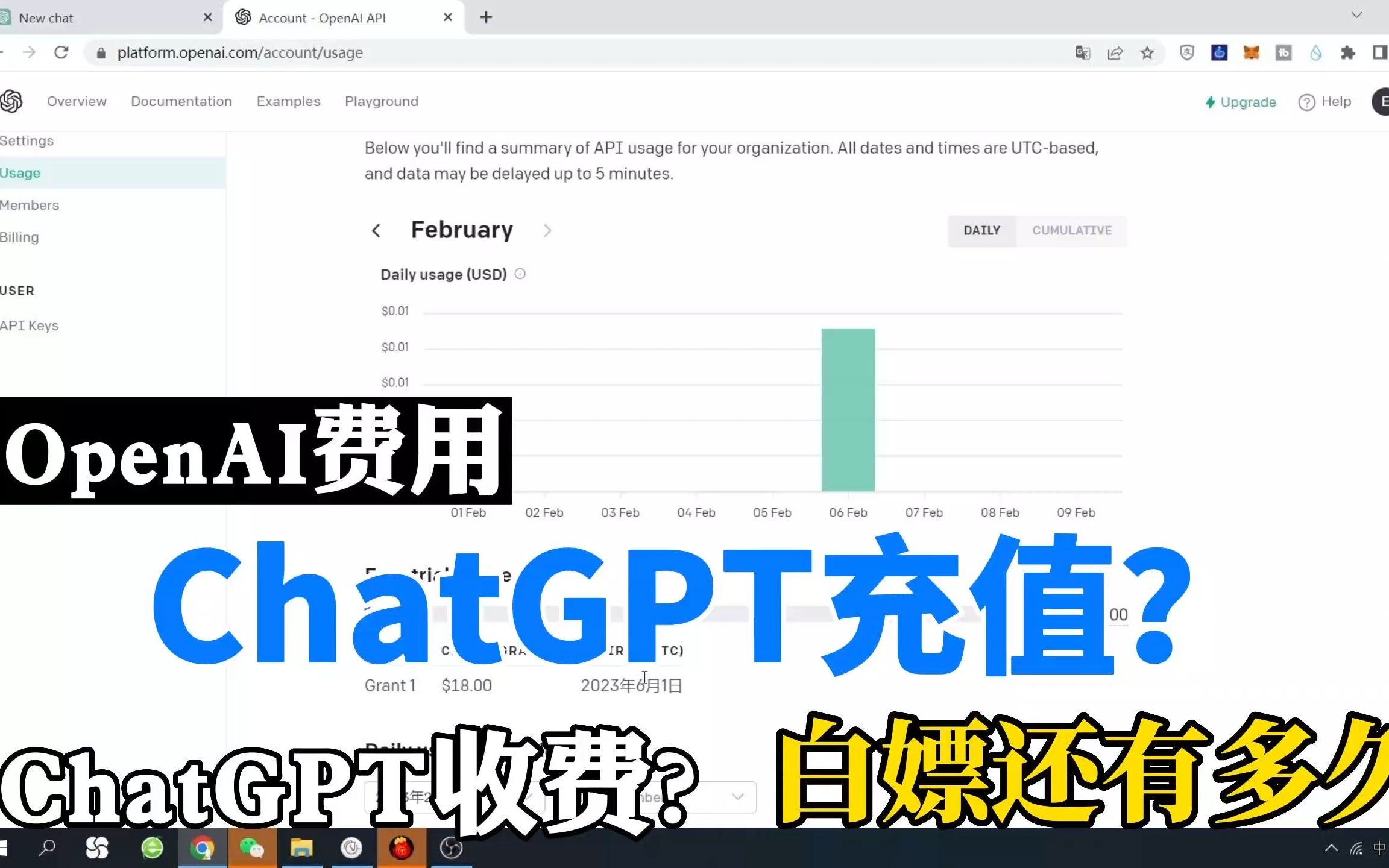 ChatGPT怎么充值？查询余额，OpenAI在哪看余额？用了多少钱如何充钱