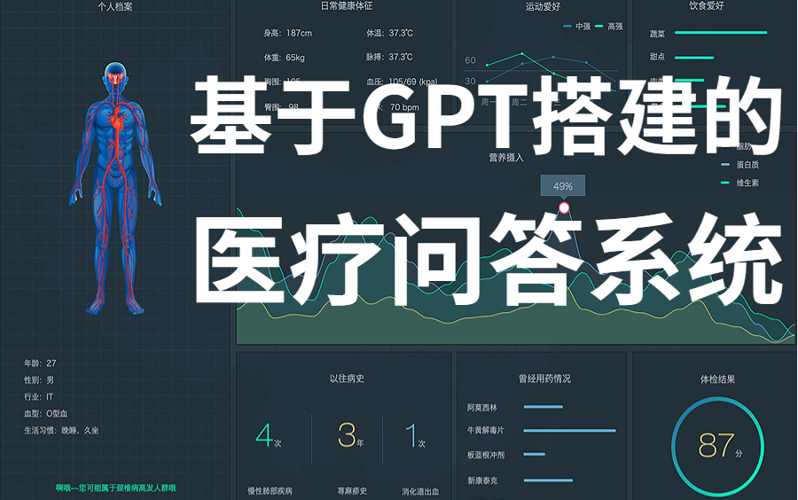 比啃书更有效！【基于GPT的医疗问答系统】搭建实战教程，GPT等最新自然语言处理技术+微调GPT容易踩的坑详解，学不会来打我！
