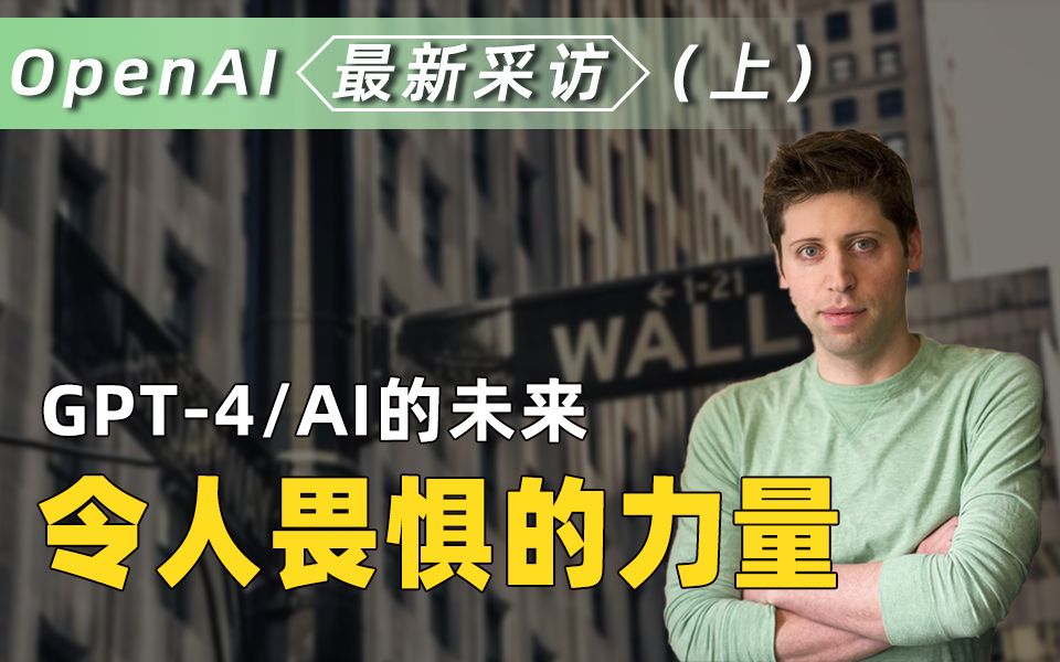 【OpenAI CEO谈AI未来（上）*中英】ChatGPT｜信息安全｜智能文明｜人类生存｜未来世界