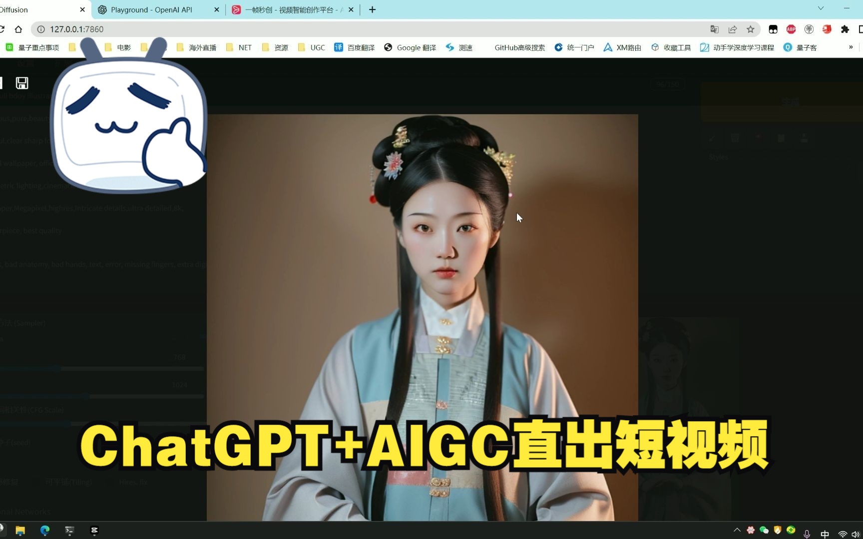 ChatGPT+AIGC直出短视频教程