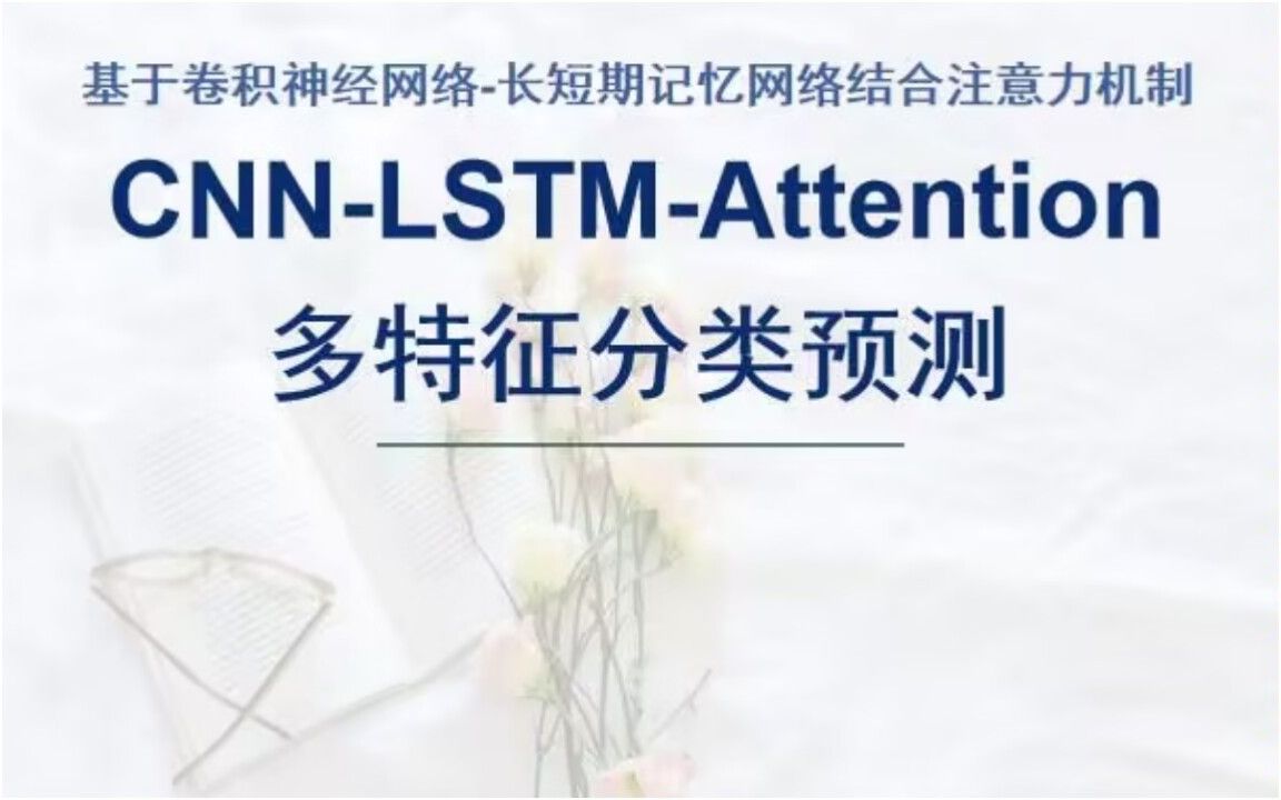 基于卷积神经网络-长短期记忆网络结合注意力机制(CNN-LSTM-Attention)分类预测，matlab代码，2020版本及以上。