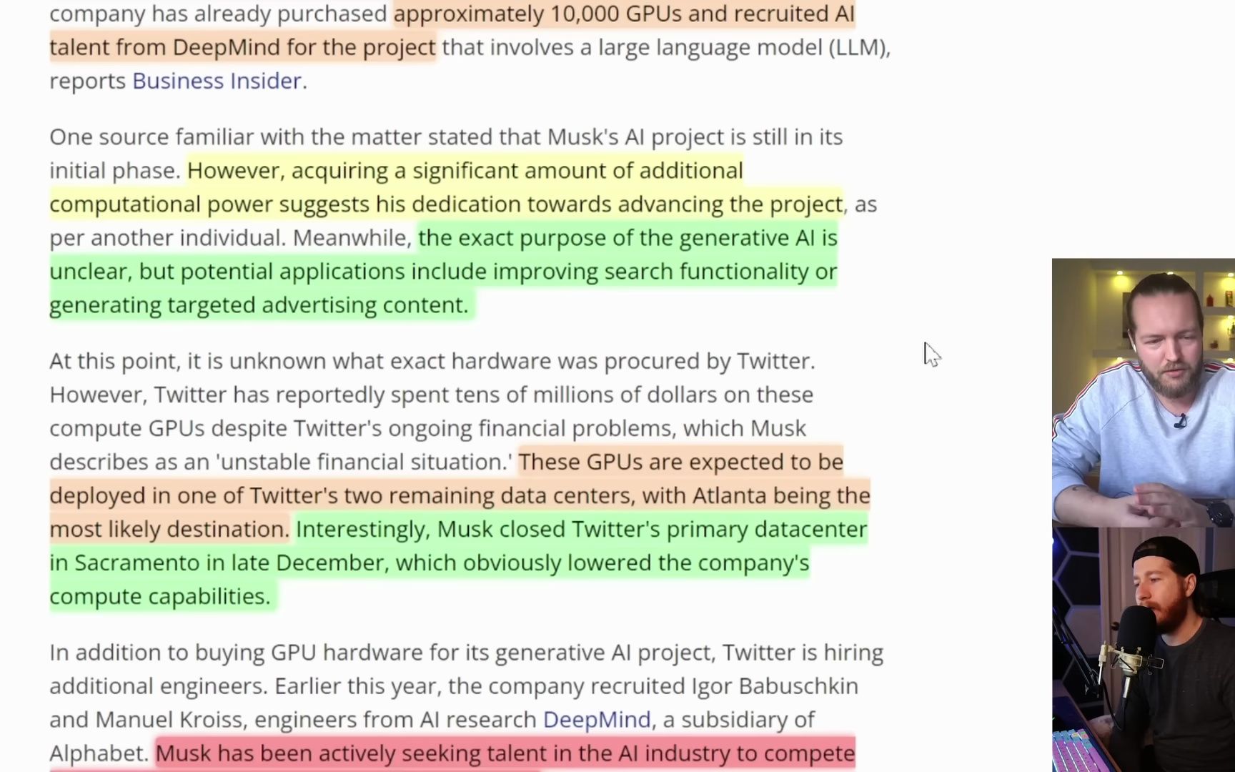 ELON Musk 为 SECRET AI 项目购买了 10,000 个 GPU