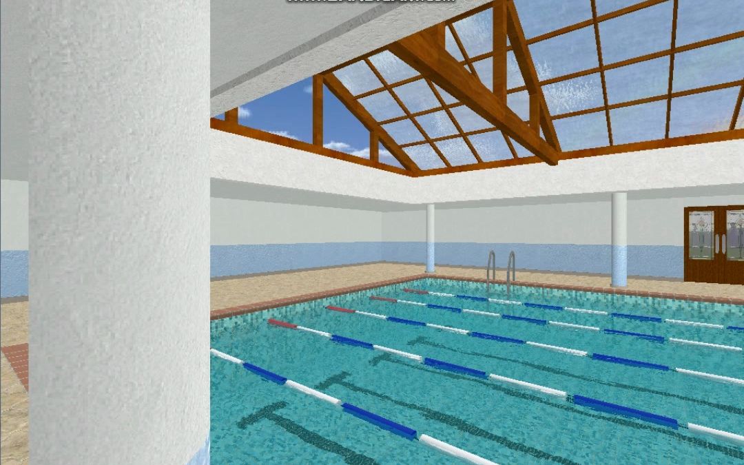 用纯Java语言做出来的游泳池模型 (附代码)