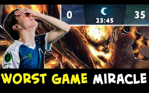 【DOTA2】Miracle- [影魔已经不适合这个版本了] 前期被零封 极其惨烈的影魔
